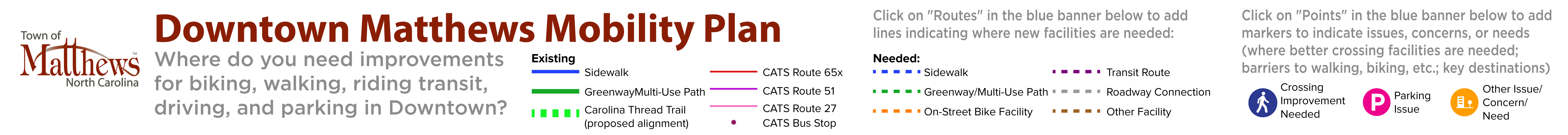 Downtown Matthews Mobility Plan Public Input Map