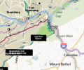 bike map over Bing map