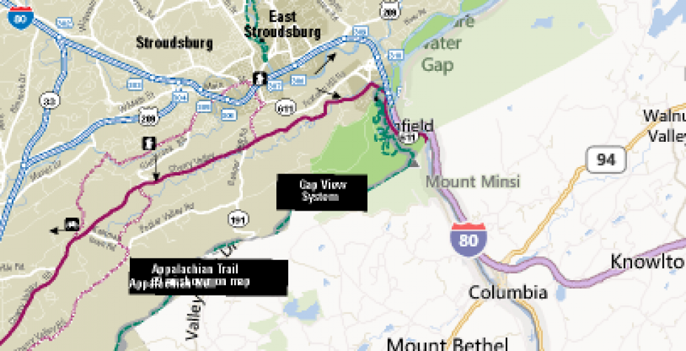 bike map over Bing map