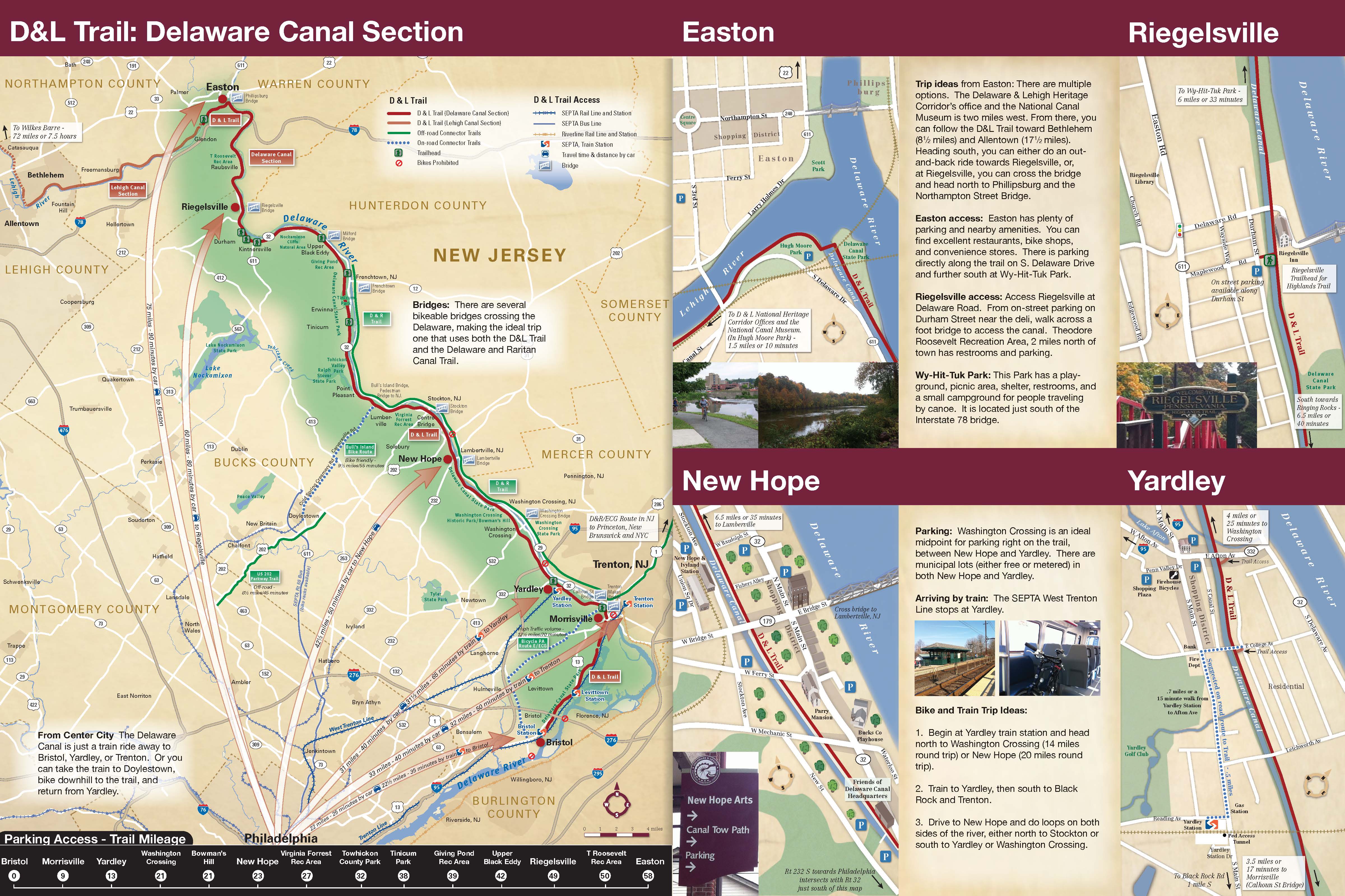 D&L Trail Map